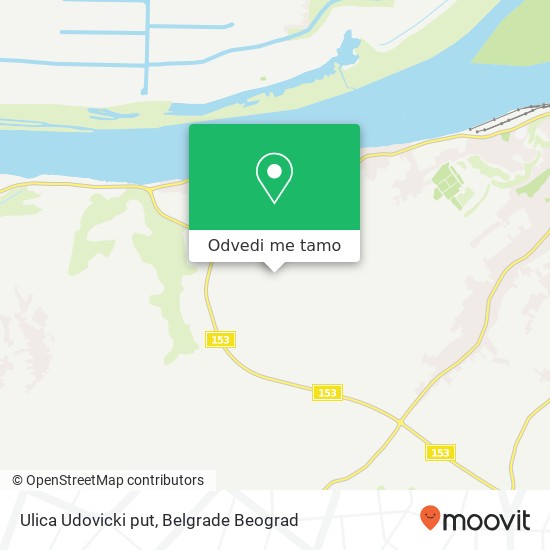 Ulica Udovicki put mapa