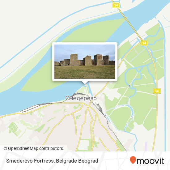 Smederevo Fortress mapa