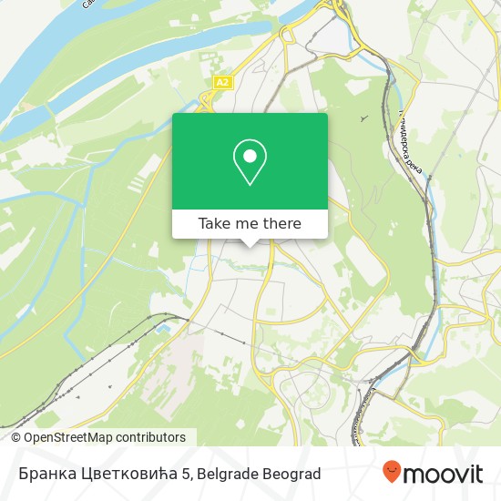 Бранка Цветковића 5 mapa