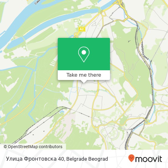 Улица Фронтовска 40 mapa