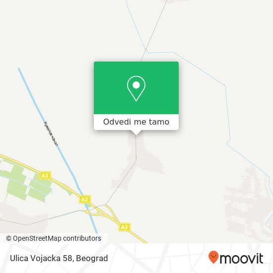 Ulica Vojacka 58 mapa