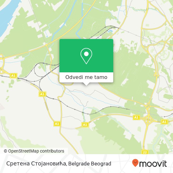 Сретена Стојановића mapa