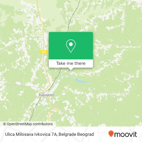 Ulica Milosava Ivkovica 7A mapa