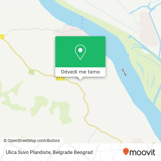 Ulica Suvo Plandiste mapa