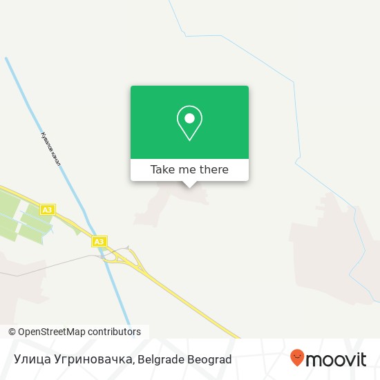 Улица Угриновачка mapa