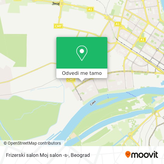 Frizerski salon Moj salon -s- mapa