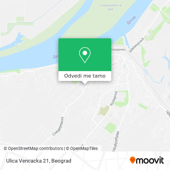 Ulica Vencacka 21 mapa