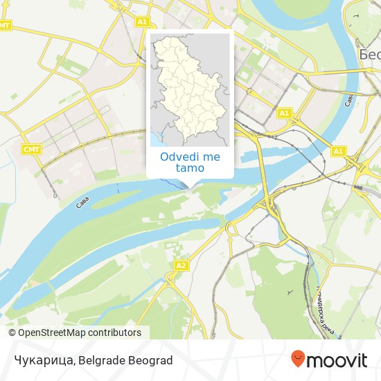 Чукарица mapa