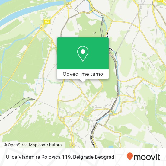 Ulica Vladimira Rolovica 119 mapa