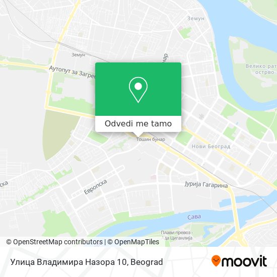 Улица Владимира Назора 10 mapa