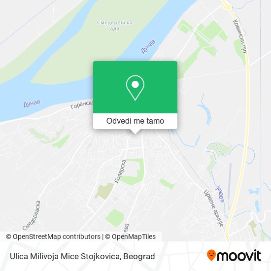 Ulica Milivoja Mice Stojkovica mapa