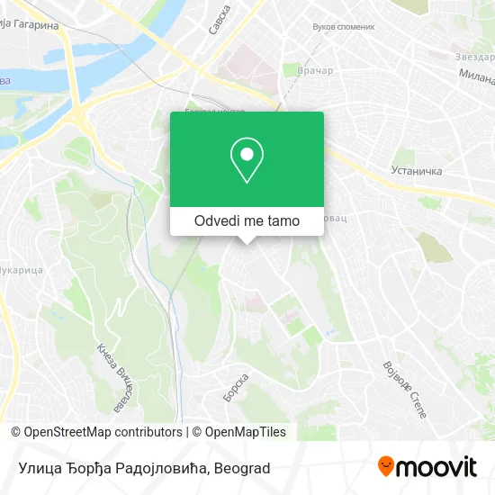 Улица Ђорђа Радојловића mapa