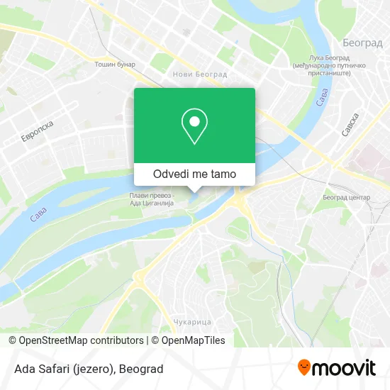 Ada Safari (jezero) mapa