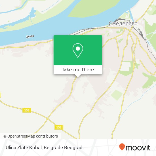 Ulica Zlate Kobal mapa