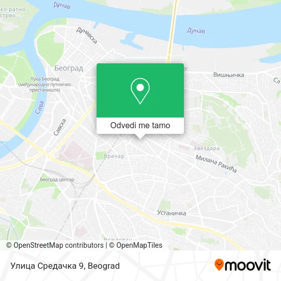 Улица Средачка 9 mapa