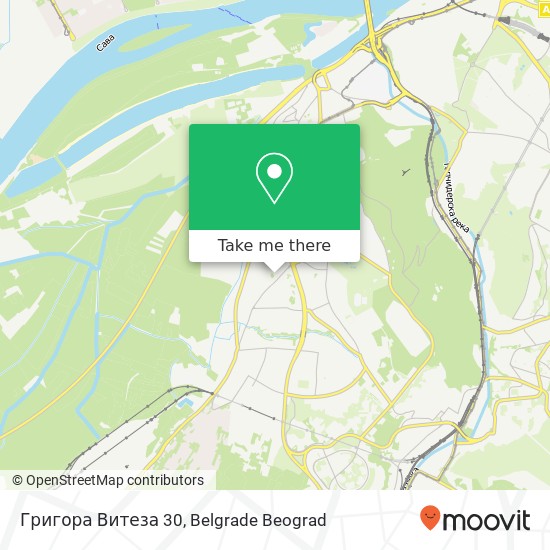 Григора Витеза 30 mapa