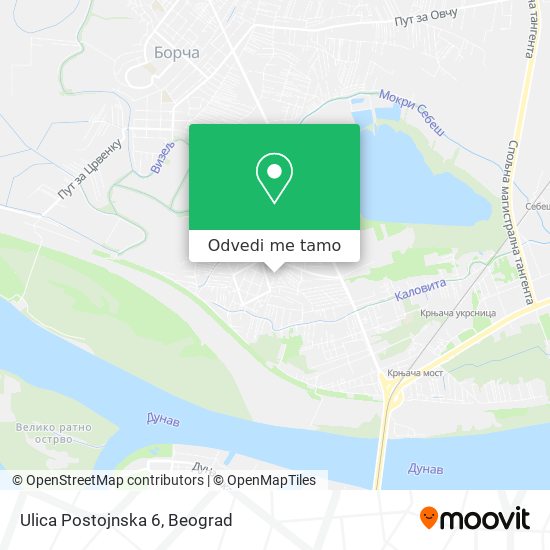 Ulica Postojnska 6 mapa