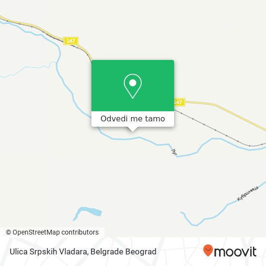 Ulica Srpskih Vladara mapa