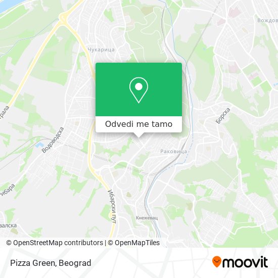 Pizza Green mapa