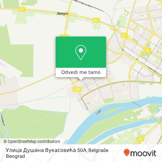 Улица Душана Вукасовића 50А mapa