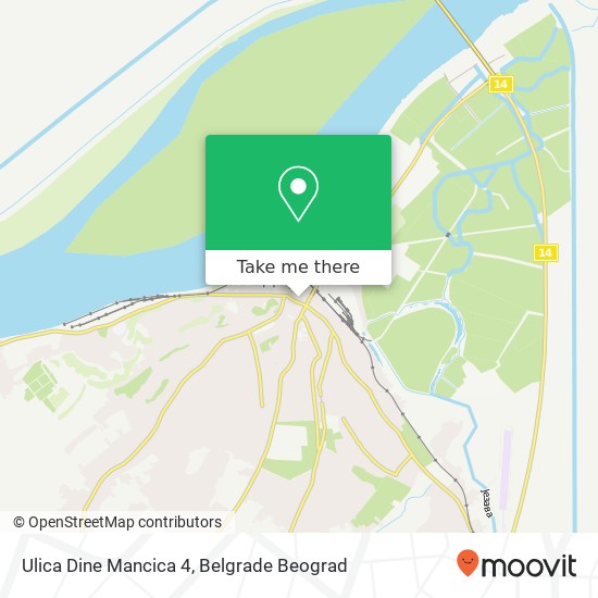 Ulica Dine Mancica 4 mapa