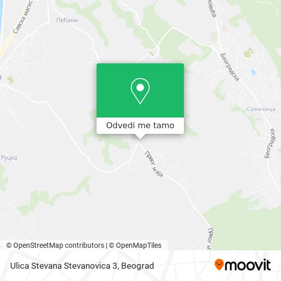 Ulica Stevana Stevanovica 3 mapa