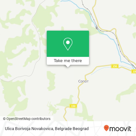 Ulica Borivoja Novakovica mapa