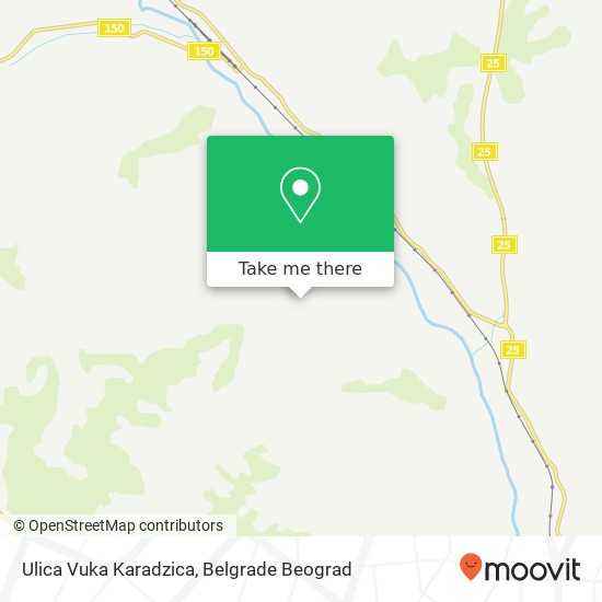 Ulica Vuka Karadzica mapa