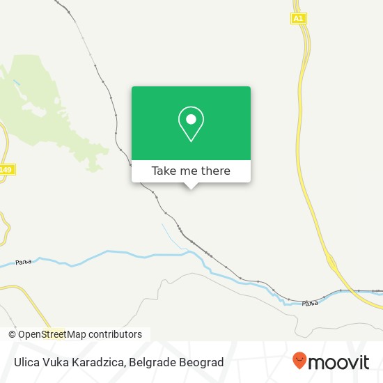 Ulica Vuka Karadzica mapa