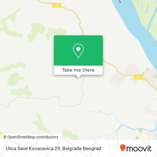 Ulica Save Kovacevica 29 mapa