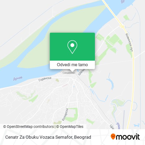 Cenatr Za Obuku Vozaca Semafor mapa