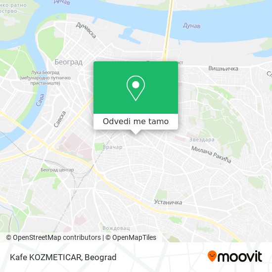 Kafe KOZMETICAR mapa