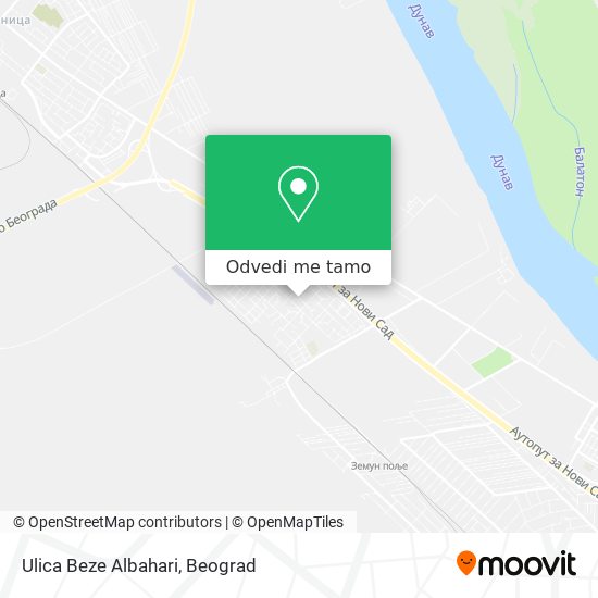 Ulica Beze Albahari mapa