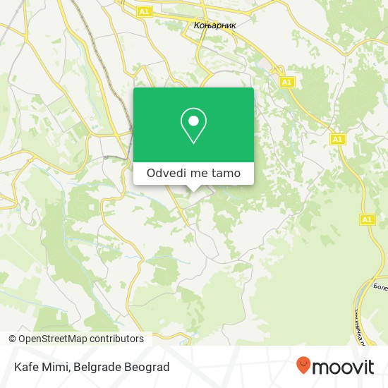 Kafe Mimi mapa