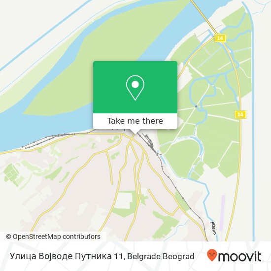 Улица Војводе Путника 11 mapa