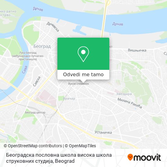 Београдска пословна школа висока школа струковних студија mapa