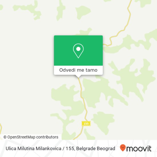 Ulica Milutina Milankovica / 155 mapa