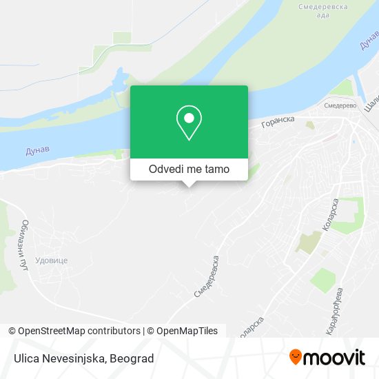 Ulica Nevesinjska mapa