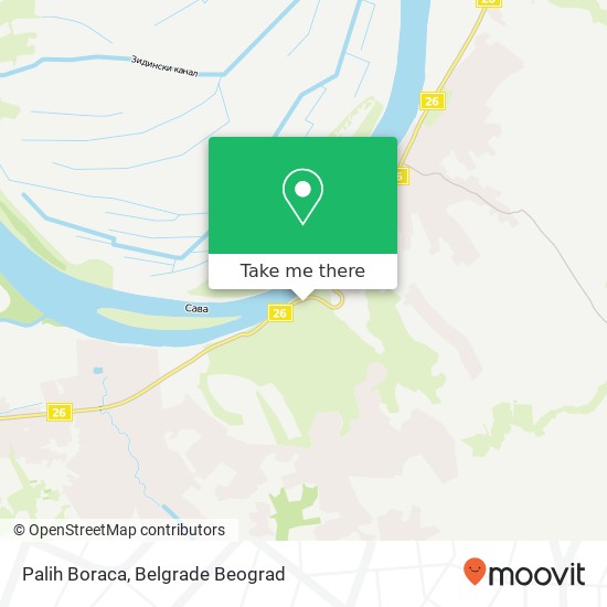 Palih Boraca mapa