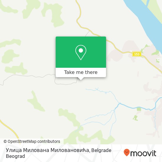 Улица Милована Миловановића mapa