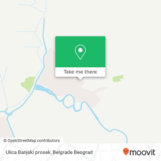 Ulica Banjski prosek mapa