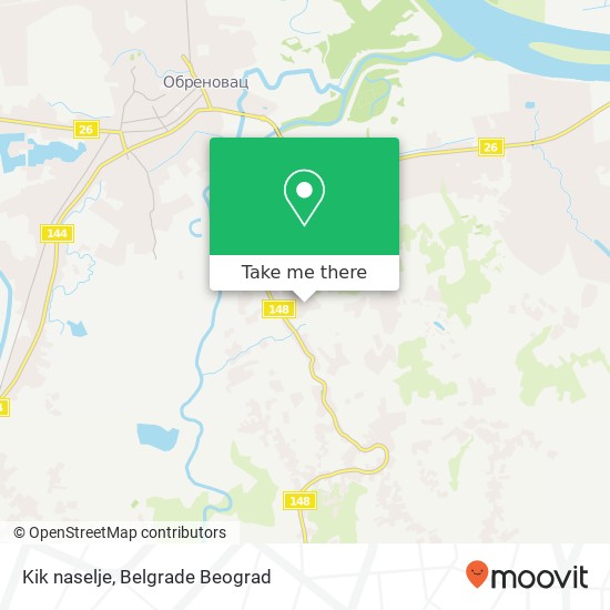 Kik naselje mapa