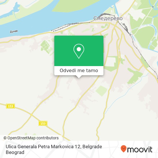 Ulica Generala Petra Markovica 12 mapa