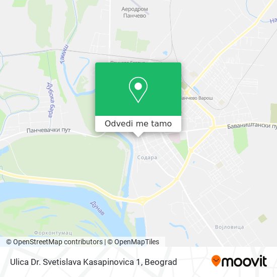 Ulica Dr. Svetislava Kasapinovica 1 mapa