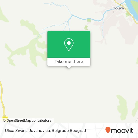 Ulica Zivana Jovanovica mapa