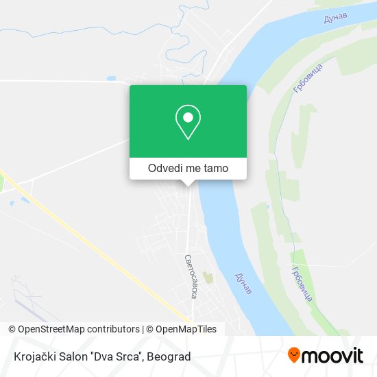 Krojački Salon ''Dva Srca'' mapa