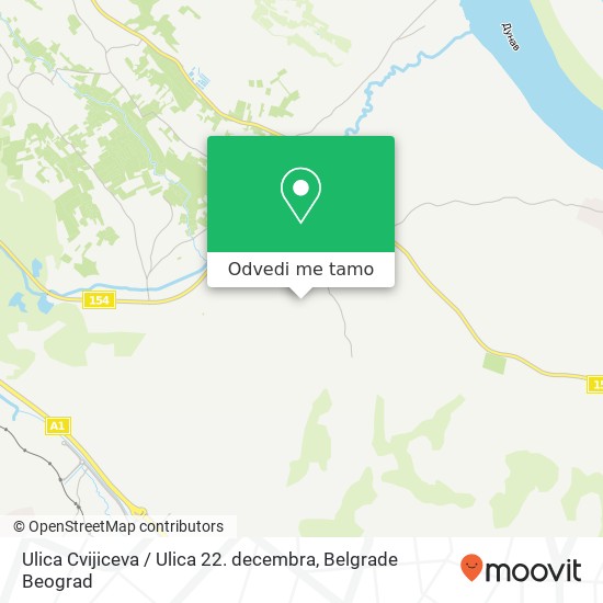 Ulica Cvijiceva / Ulica 22. decembra mapa