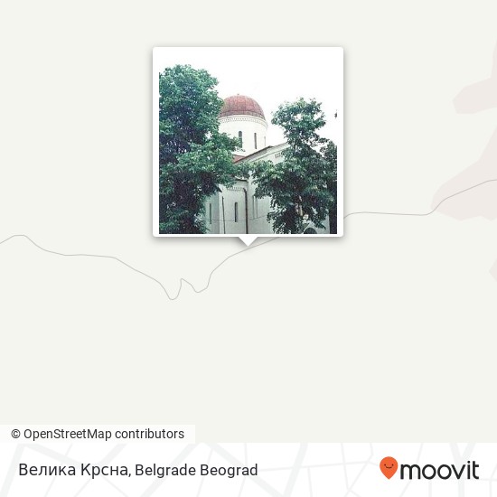 Велика Крсна mapa