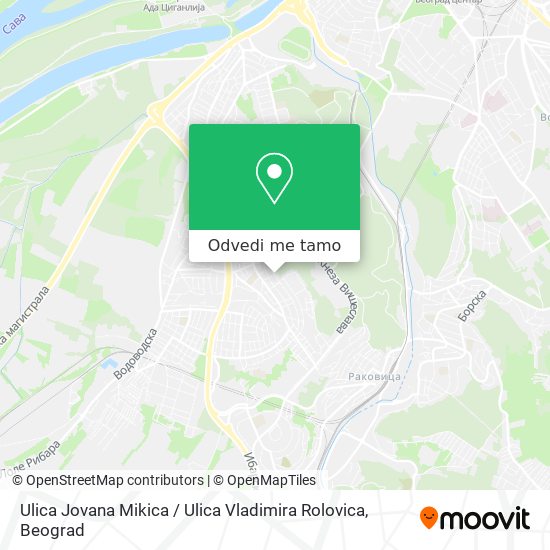 Ulica Jovana Mikica / Ulica Vladimira Rolovica mapa