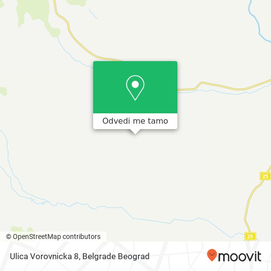 Ulica Vorovnicka 8 mapa